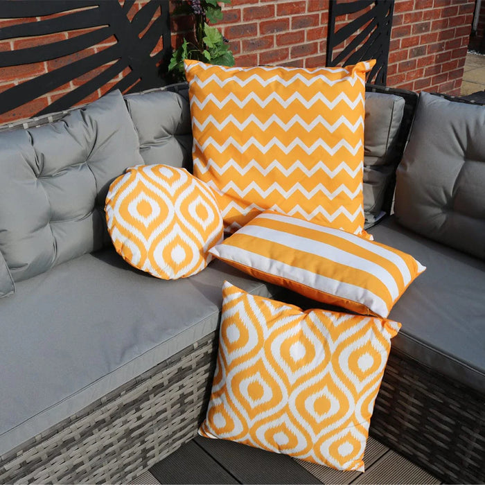 Waterproof Outdoor Cushion Set Yellow