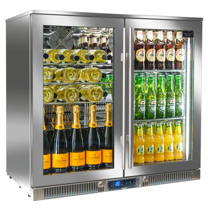 Blastcool Extremis XP2 Double Glass Door Fridge 870mm