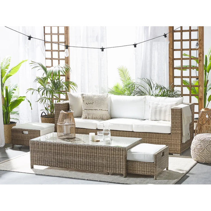 3 Seater Rattan Sofa Set