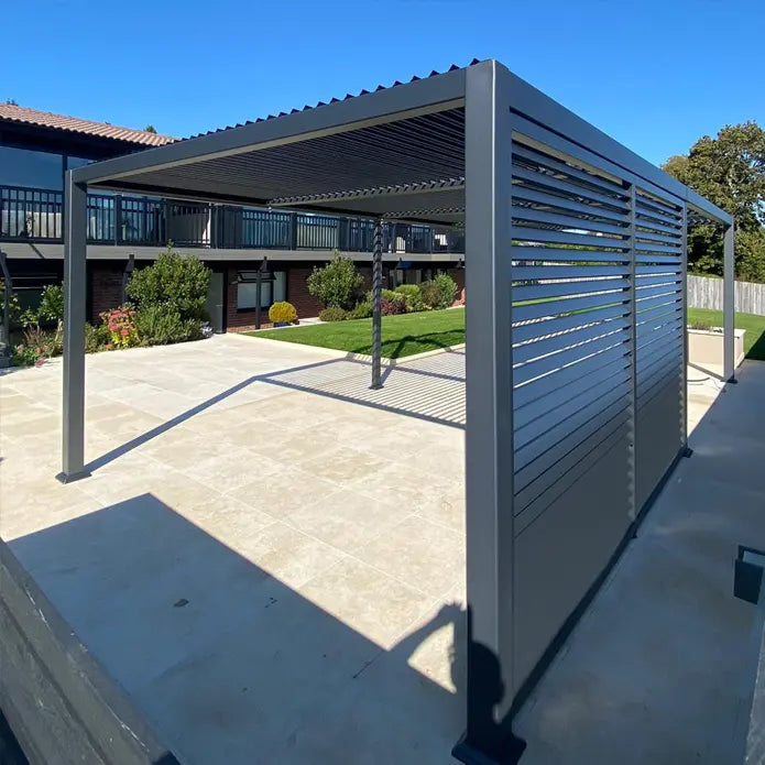 Suns Lifestyle Maranza Vented Pergola 3m x 3.6m 4 Leg Matt White